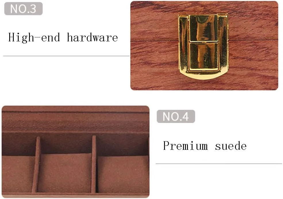 Home Display Wooden Box Simple Watch Box Watch Collection Solid Wood Watch Collection Showcase ash Wood Table Storage Watch Box Storage Box Wooden Jewelry gentlemanly cashier Watch Collection 