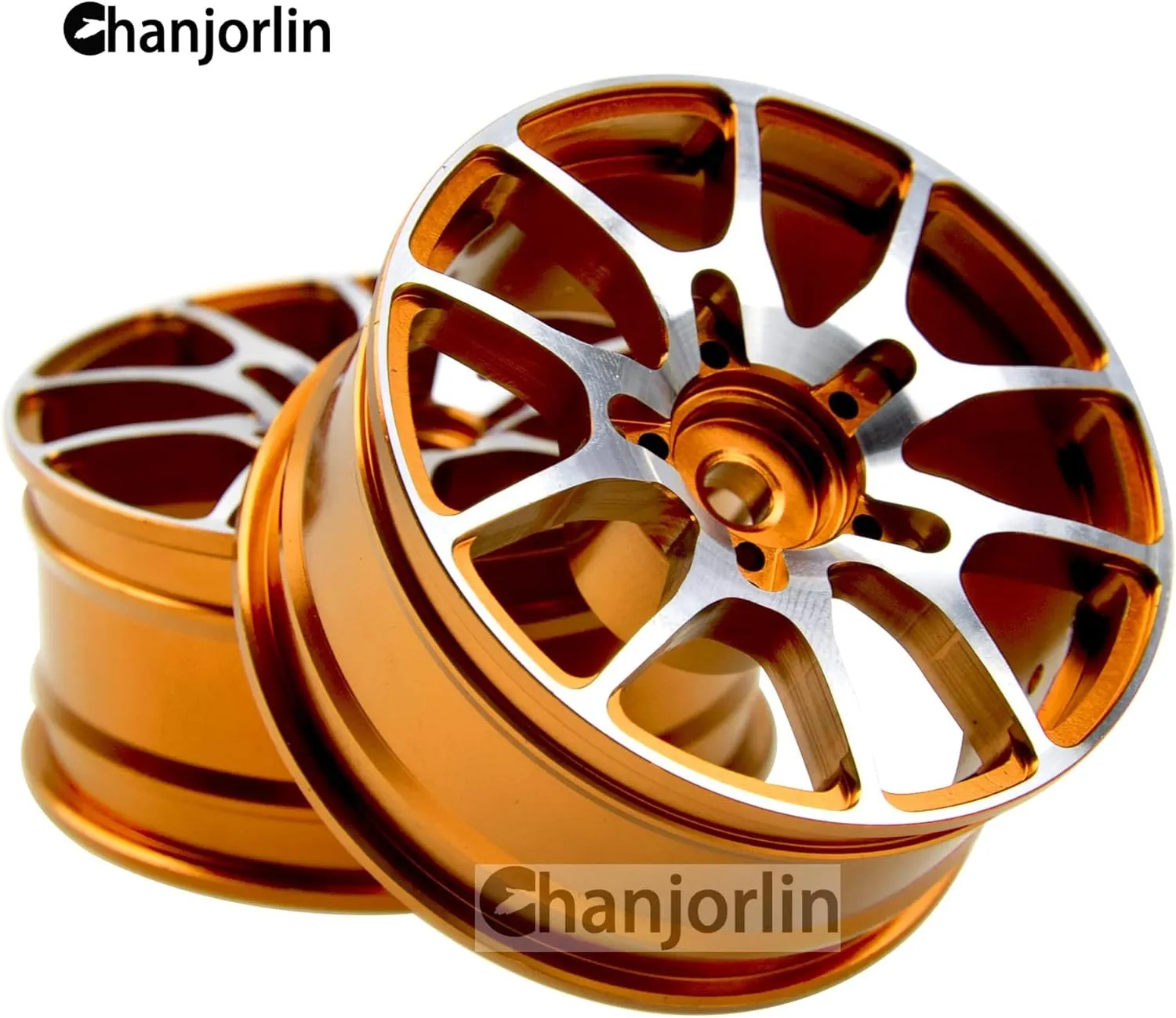 HSP 2S 3S Brushless HPI KYOSHO XV02 XV01 4PCS (Glod) 1/10 RC On seashore Road Drift Wheels Rims Hex 12mm Metal Rally Racing Hubs for 1:10 Scale Touring Street Car Tires Tyres Tamiya TT01 TT02 