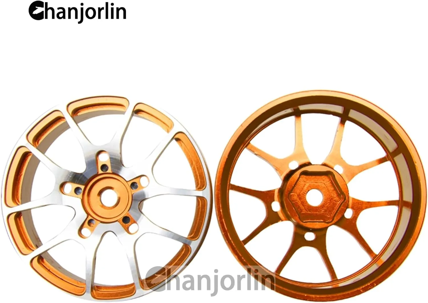 HSP 2S 3S Brushless HPI KYOSHO XV02 XV01 4PCS (Glod) 1/10 RC On seashore Road Drift Wheels Rims Hex 12mm Metal Rally Racing Hubs for 1:10 Scale Touring Street Car Tires Tyres Tamiya TT01 TT02 
