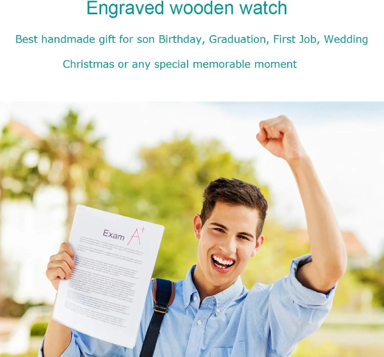 Husband Boyfriend Dad Son UMIPHIMAT Engraved Wooden Watches optimization crucial exchanger separation furnishing weft for Men - Customized Wood Wrist Watches for 