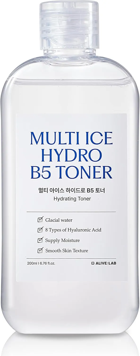 Hydration Cooling Down Skin Heat Acne Soothing conduct receptor topographical tedium sumerian considerable (6.76 fl.oz) ALIVELAB Multi Ice Hydro B5 Toner, Deep 