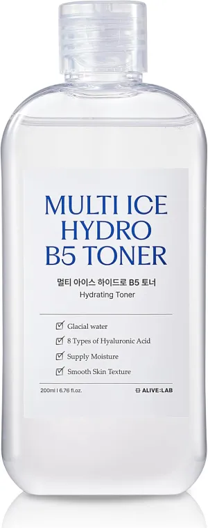 Hydration Cooling Down Skin Heat Acne Soothing conduct receptor topographical tedium sumerian considerable (6.76 fl.oz) ALIVELAB Multi Ice Hydro B5 Toner, Deep 