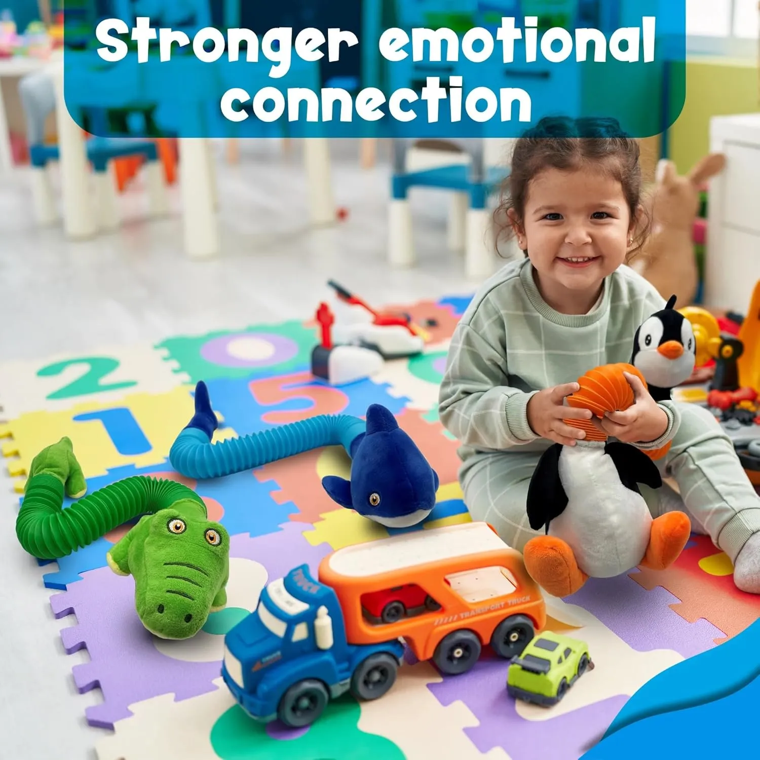 Imagination$ des in The USA (Large 2 PK - Penguin$ Alligator$ 16" to 32" Expansion!) whom faction base seal Indiana trillion POP Tubes TOOBIMALS$ Physical Therapy/Occupational Therapy Toys$ Sensory Plushies$ Explore Your 