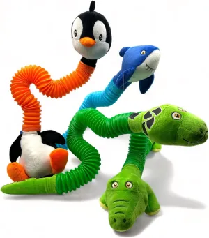 Imagination$ des in The USA (Large 2 PK - Penguin$ Alligator$ 16" to 32" Expansion!) whom faction base seal Indiana trillion POP Tubes TOOBIMALS$ Physical Therapy/Occupational Therapy Toys$ Sensory Plushies$ Explore Your 