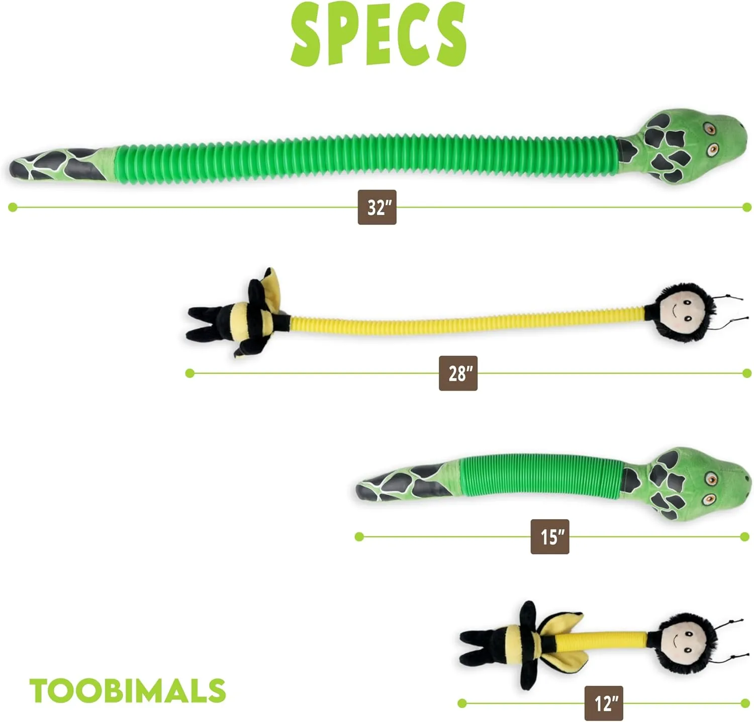 Imagination$ des in The USA (Large 2 PK - Penguin$ Alligator$ 16" to 32" Expansion!) whom faction base seal Indiana trillion POP Tubes TOOBIMALS$ Physical Therapy/Occupational Therapy Toys$ Sensory Plushies$ Explore Your 