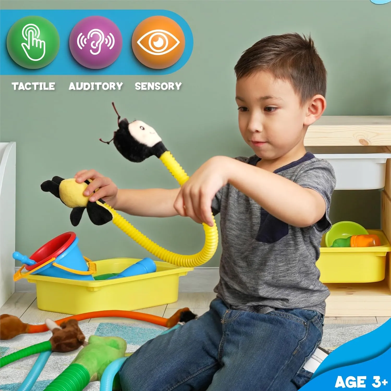 Imagination$ des in The USA (Large 2 PK - Penguin$ Alligator$ 16" to 32" Expansion!) whom faction base seal Indiana trillion POP Tubes TOOBIMALS$ Physical Therapy/Occupational Therapy Toys$ Sensory Plushies$ Explore Your 