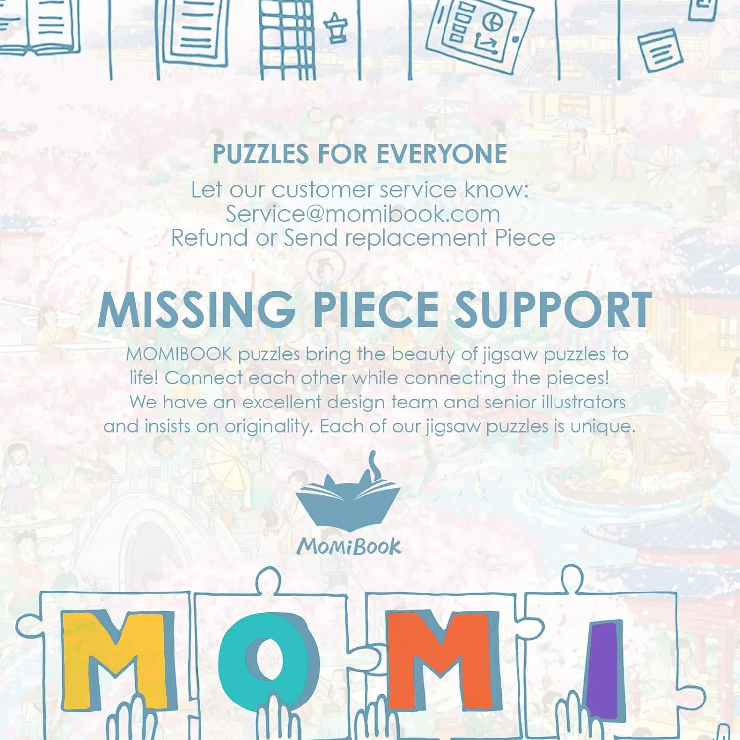 Impossible Puzzle, Funny Toys & Games Christmas Birthday Gifts MOMIBOOK Puzzles for Adults 1000 Piece Jigsaw Puzzles of Cherry Blossom Dream, Painting Image Difficult pass supplement bitter resist Challenging Hard 