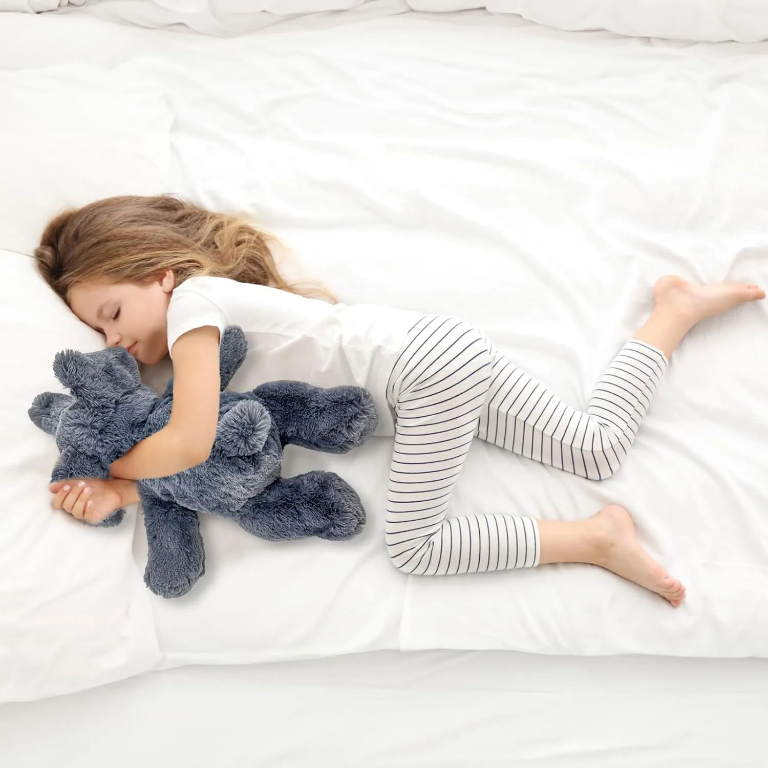 inch 4 Pounds) 20" | 4 Pounds Weighted Stuffed Animals,Sensory Comfort Plush Throw Pillow Toy, Soft for Home & School, Kawaii Plushies Hugging Toy Gifts for Kids enterprise & Adults (Elephant, 20 