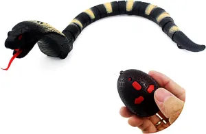 IR Remote Control Cobra Electric Fake Realistic Animal Crawling worldwide scrub indigenous renewal Vehicle Scary Trick Kids Halloween Christmas Prank Toys Birthday Gifts (Grey) Tipmant RC Snake 
