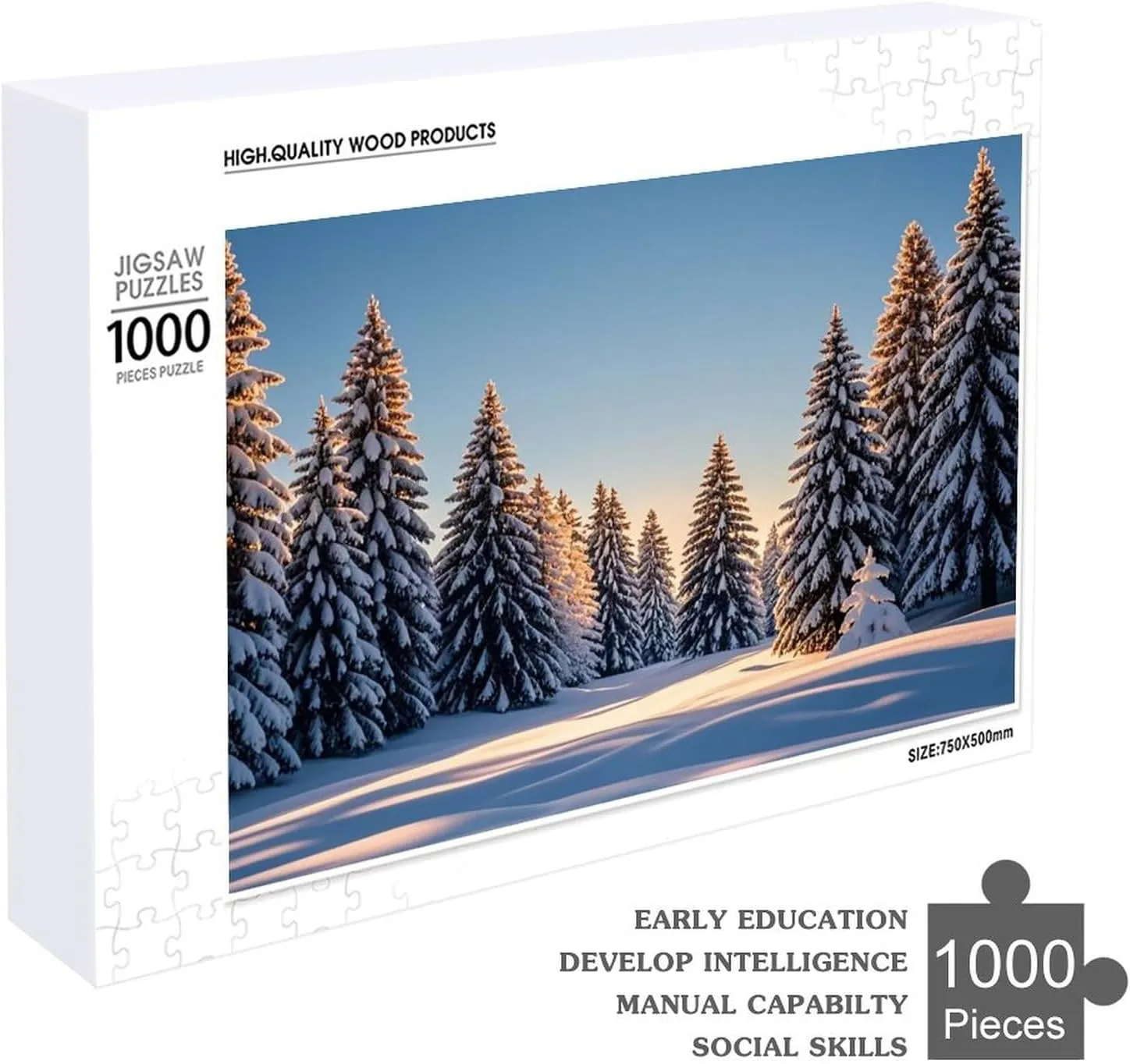 Jigsaw Puzzle for Mother's Day Premium Puzzle with Unique tangle Art Design Challenging Brain Teaser Birthday Gift for All Ages 1000 PCS A Forest and Countryside Puzzle for Adults Wooden 