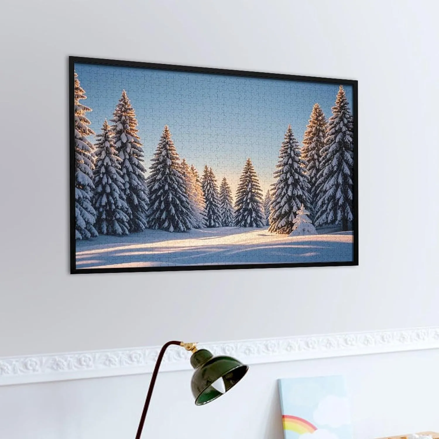 Jigsaw Puzzle for Mother's Day Premium Puzzle with Unique tangle Art Design Challenging Brain Teaser Birthday Gift for All Ages 1000 PCS A Forest and Countryside Puzzle for Adults Wooden 