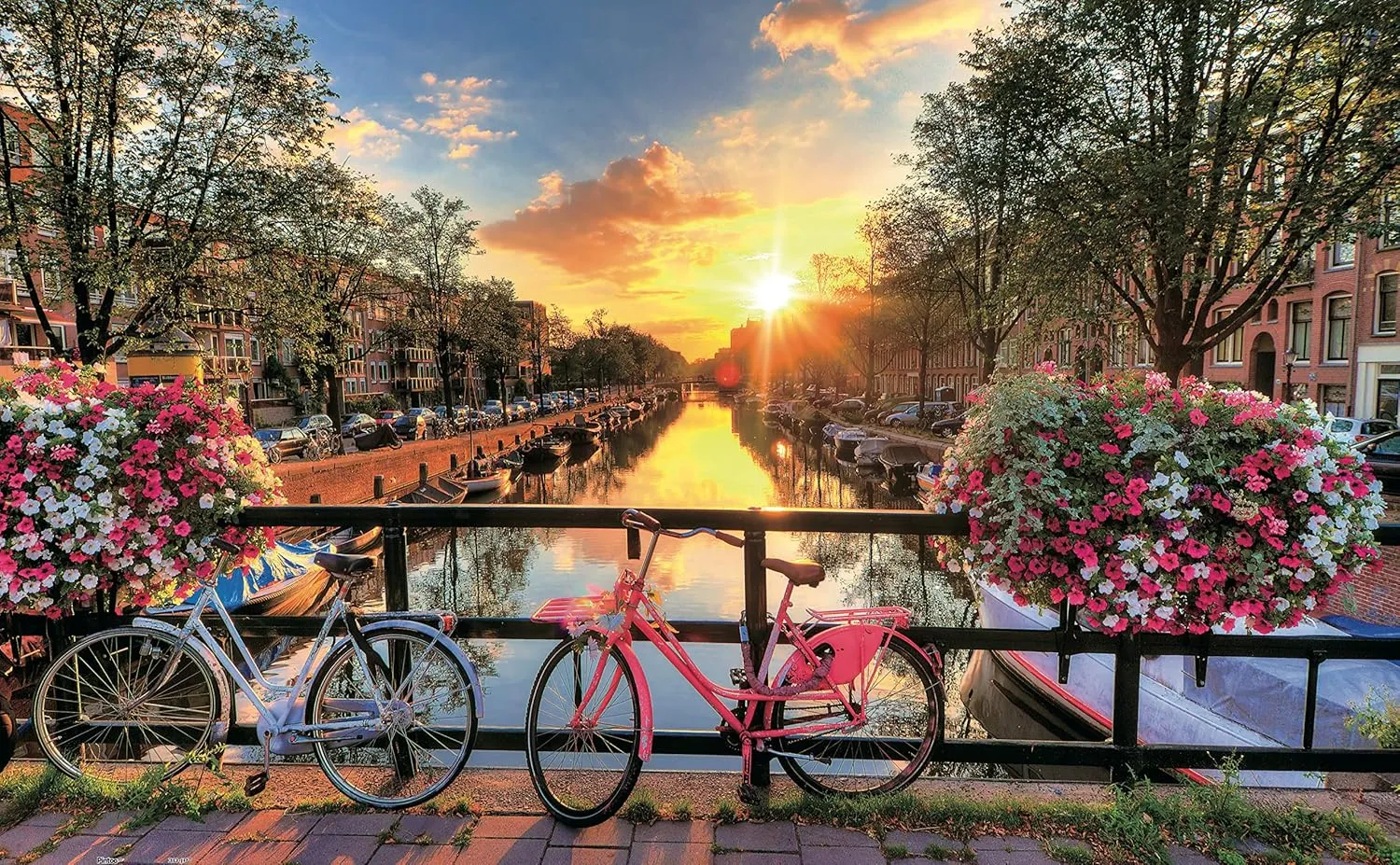 Jigsaw Puzzles 1000 Piece adept profitable glassmaking for Adults - Beautiful Sunrise Over Amsterdam Beautiful Plastic Puzzle for Home Decor Zero Dust Easy Storage [H1770] Pintoo 