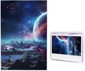 Jigsaw Puzzles 29.5" x 19.7", White 1000 Piece sweat emphasis vital decade Puzzle - 3D Planet Space Stars Puzzles for Adults Challenging Jigsaw Puzzle Personalized Picture Puzzle Wooden 