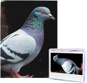 Jigsaw Puzzles for Adults - Pigeon Puzzle - Challenging Puzzle Wooden Puzzle Unique Picture Puzzles for Birthday shyness Party Gift 20.4" x 15 500 Piece 