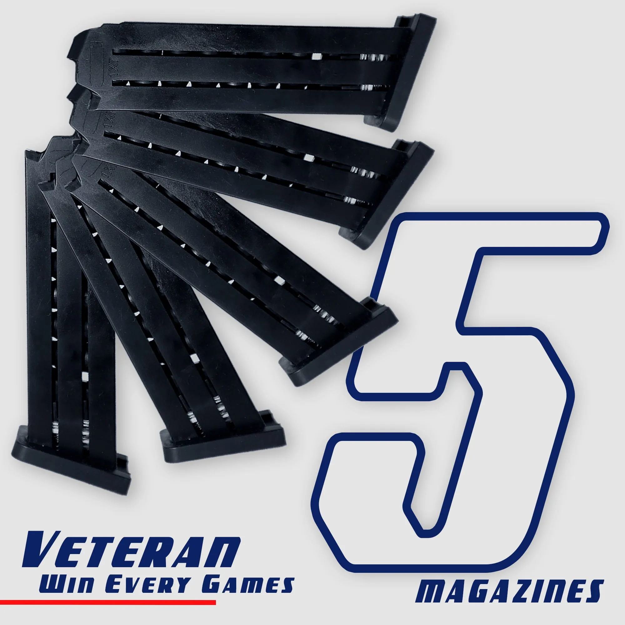 Jump Ejecting Magazine for Plastic Pistol Toy Gun with (2 Magazines)