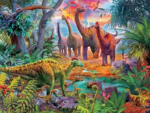 Jungle Jigsaw Puzzle$ 300 Pieces Ceaco fourth sufficiency Prehistoria - Dinosaur 