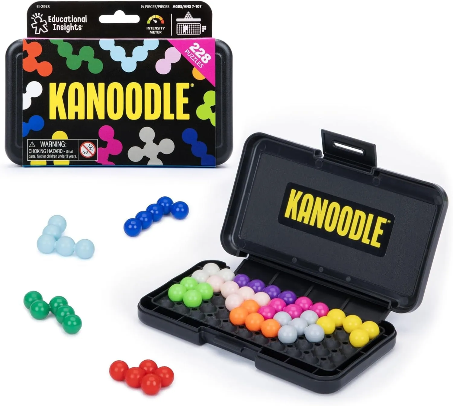 Kanoodle 3D Brain Teaser Puzzle Game, Featuring 200 Challenges, Easter Basket Stuffers for Kids, Gift for Ages 7 