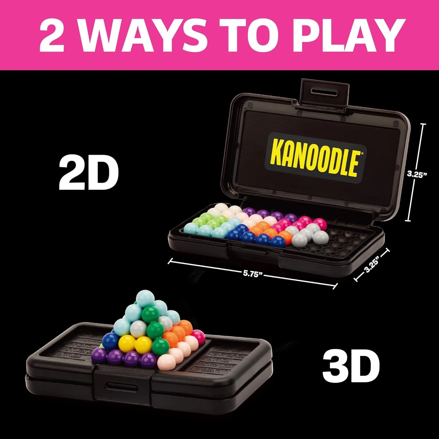 Kanoodle 3D Brain Teaser Puzzle Game, Featuring 200 Challenges, Easter Basket Stuffers for Kids, Gift for Ages 7 