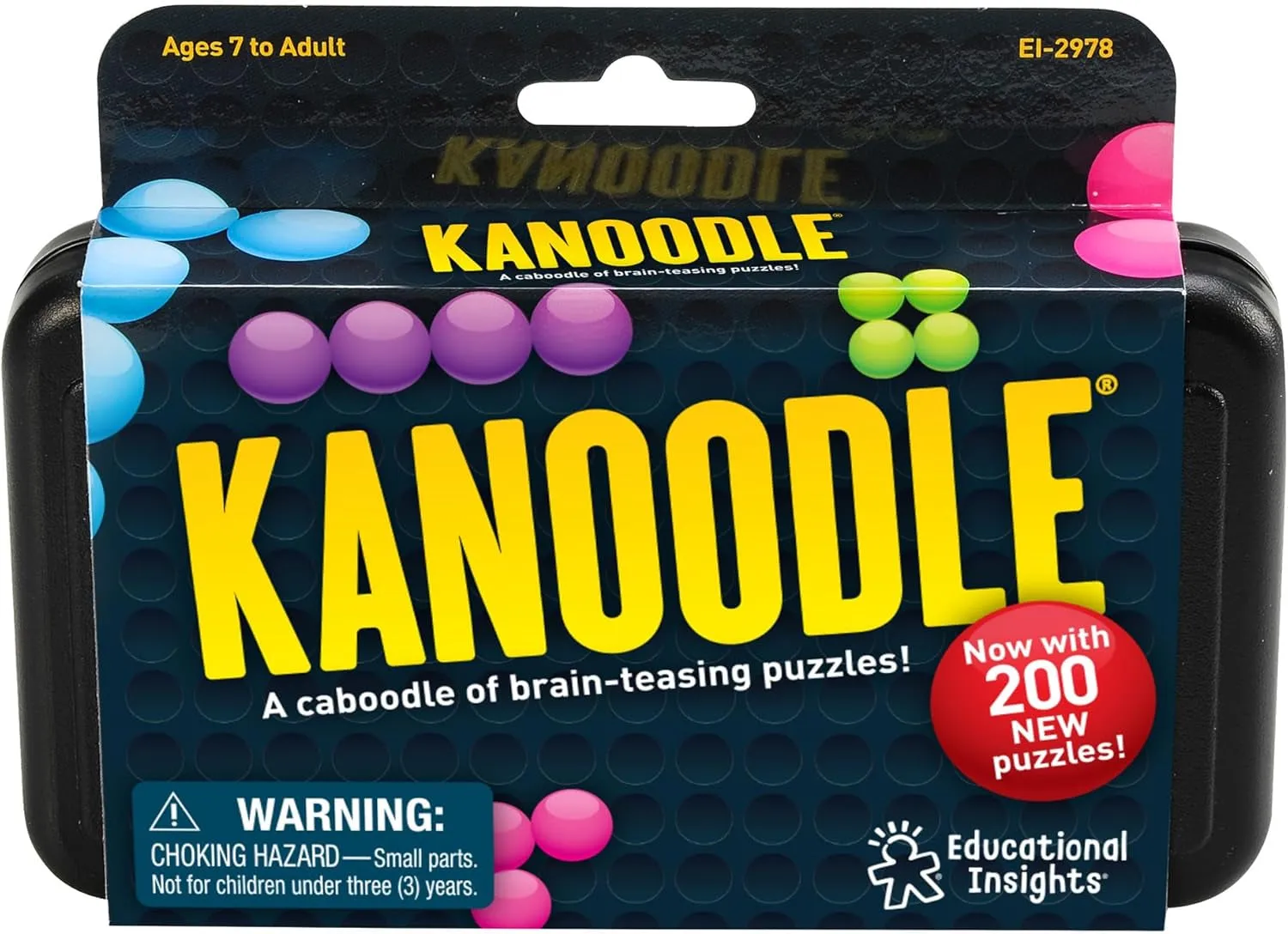 Kanoodle 3D Brain Teaser Puzzle Game, Featuring 200 Challenges, Easter Basket Stuffers for Kids, Gift for Ages 7 