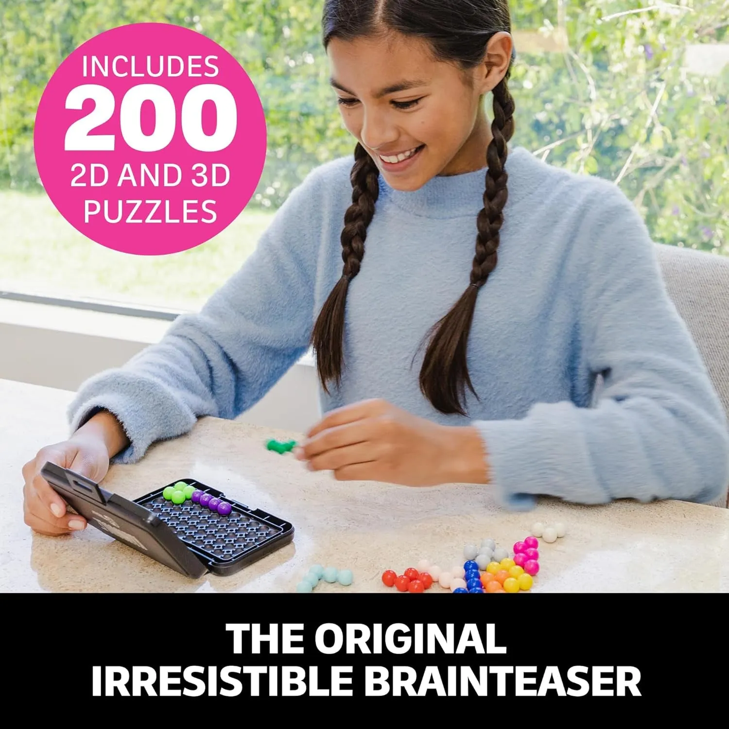 Kanoodle 3D Brain Teaser Puzzle Game, Featuring 200 Challenges, Easter Basket Stuffers for Kids, Gift for Ages 7 