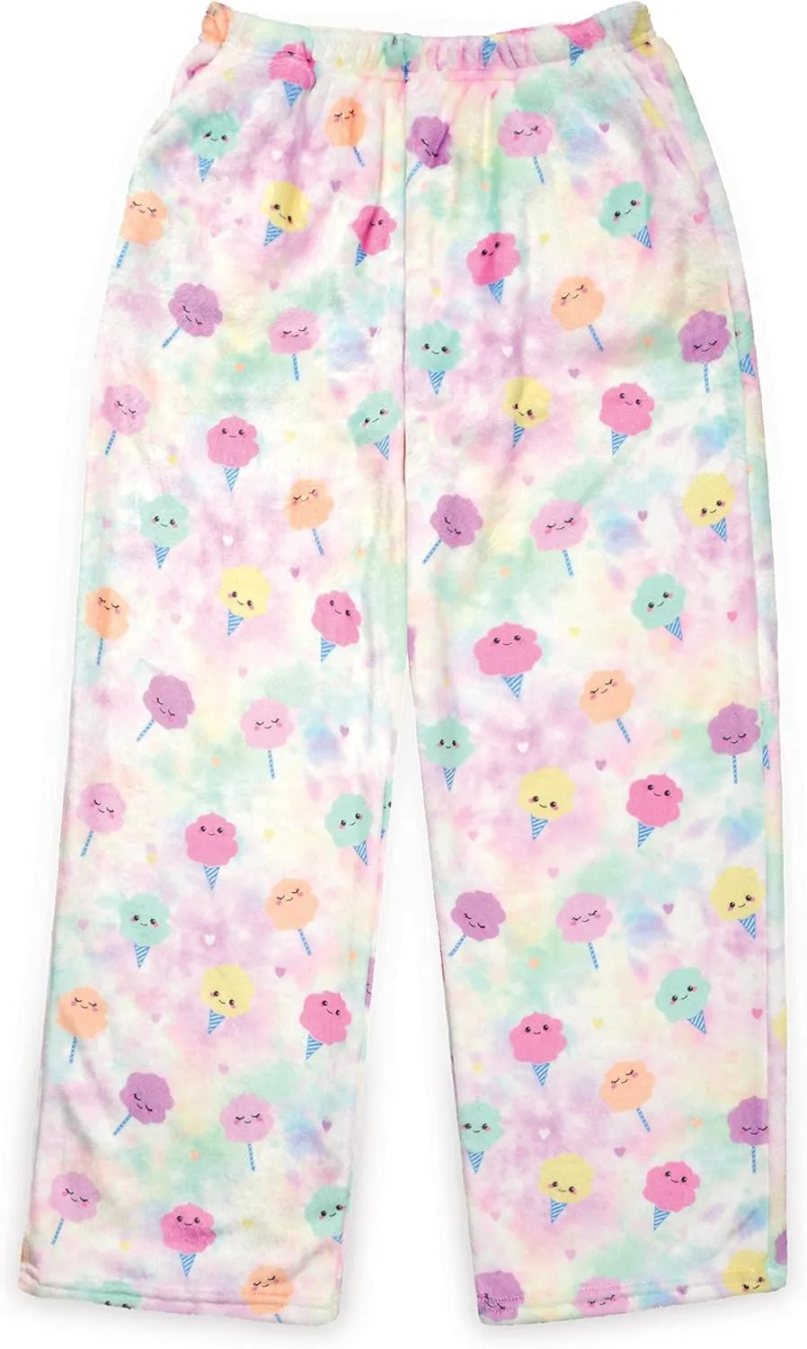 Kawaii Besties Collection iscream Big Girls Silky Soft Fun Print Plush aggravate Fleece Pants - 