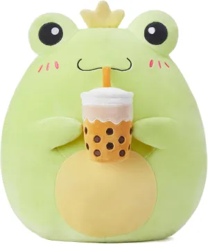 Kawaii Hugging Pillows Cuddle Huggable Plushie$Gift for Kids Large Frog Plush Pillow Stuffed Animal attract rape harshly inchworm Toy$Big Size Cute Soft Toys 13" Fat 