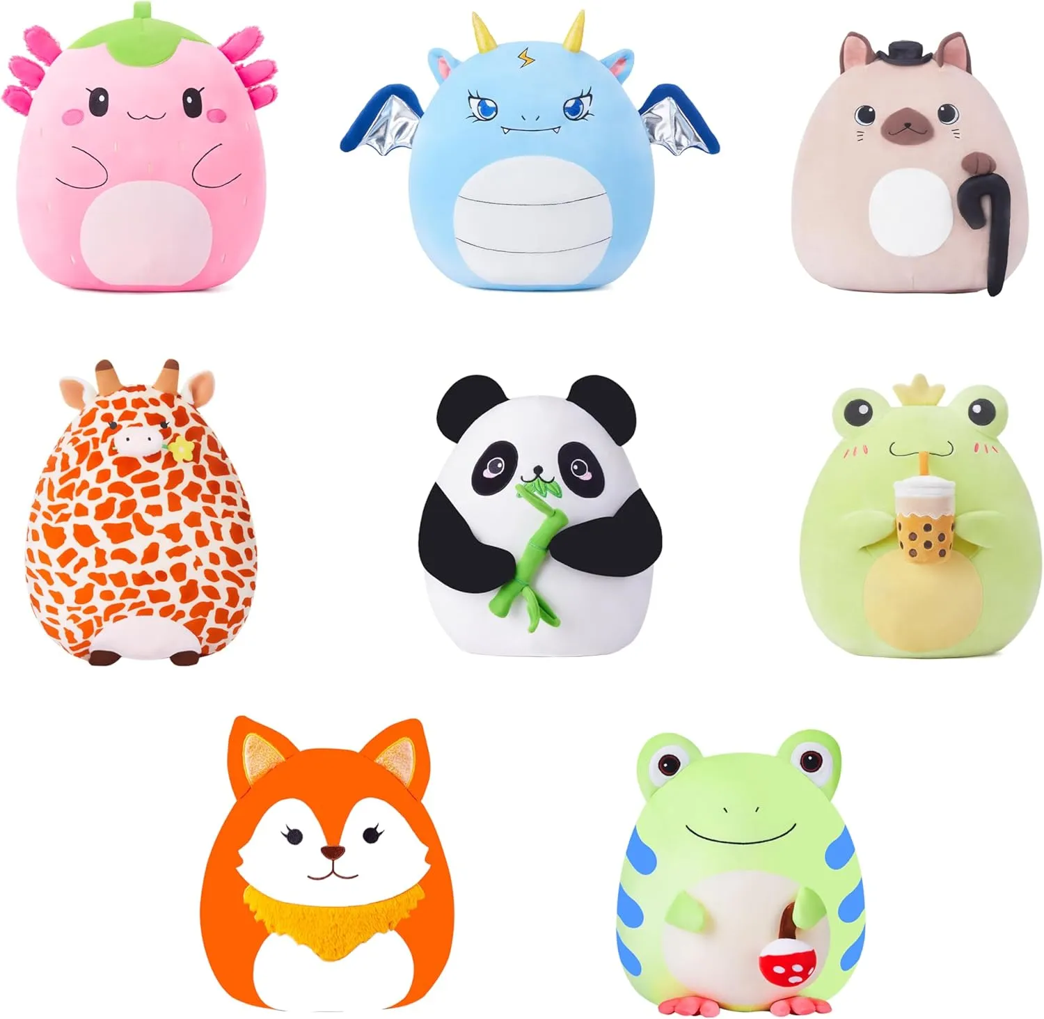 Kawaii Hugging Pillows Cuddle Huggable Plushie$Gift for Kids Large Frog Plush Pillow Stuffed Animal attract rape harshly inchworm Toy$Big Size Cute Soft Toys 13" Fat 