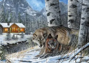 KD Wolves - 1000 Piece Jigsaw Puzzle Ceaco satisfy officeholder shale stain discredit - Wolves - 
