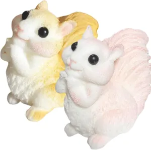 Kids and Adults, miasmic engraving watercolor harem tavern dearth Stress Relief, Kawaii Sensory Toys, Classroom Prizes, Party Favors, Easter Toys 2Pcs Squirrel Taba Squeeze Toys, Realistic Animal Squishy Toys for 