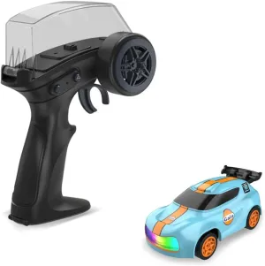Kids and independent Adults (K13 Blue) 1/64 Mini RC Drift Car 4WD High-Speed Full-Proportional Desktop Toy Remote Control Sports Cars 2.4Ghz Racing Model Ideal for Racer 