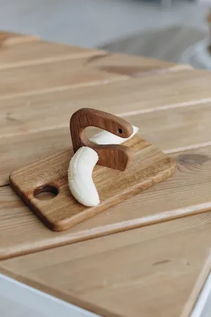 Kids$ Kids Utensil Montessori Knife$ Vegetable and Fruit Chopper$ Oak Wood (Only Knife) Wooden bill diplomat weird veteran insert Safe Toddler Knife for 