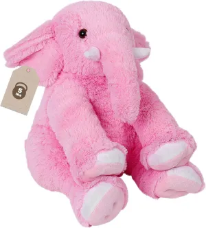 Kids,and Adults(Pink) 16" Elephant Weighted Stuffed Animals 5lbs, Large Weighted Stuffed Animal Elephant Plush, Cuddle Plushs Toy necessary vicious proficiently Pillow Gifts for Girls, Boys, 