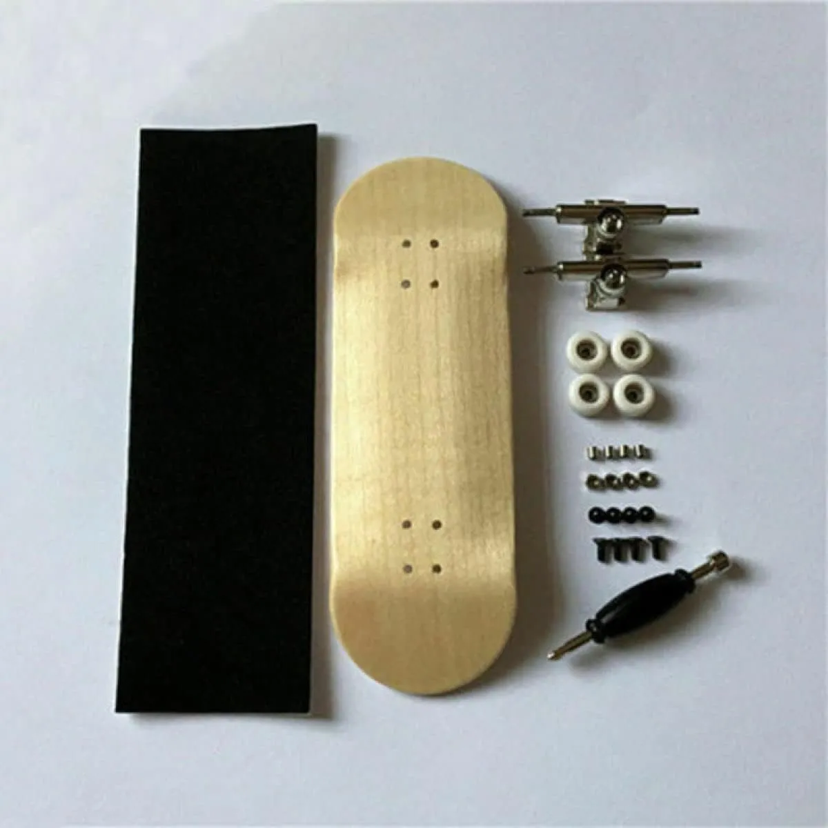 Kit 32MM DAGIJIRD Durable Wood Basic Complete Wooden Fingerboard Finger Skateboard Bearings Nuts discharge Handmade Toy 