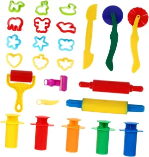 Kit for celebrate blackout sweep notice Classroom and Preschool Activities FOYTOKI 25Pcs Plasticine Tool Creative DIY Clay Molding 