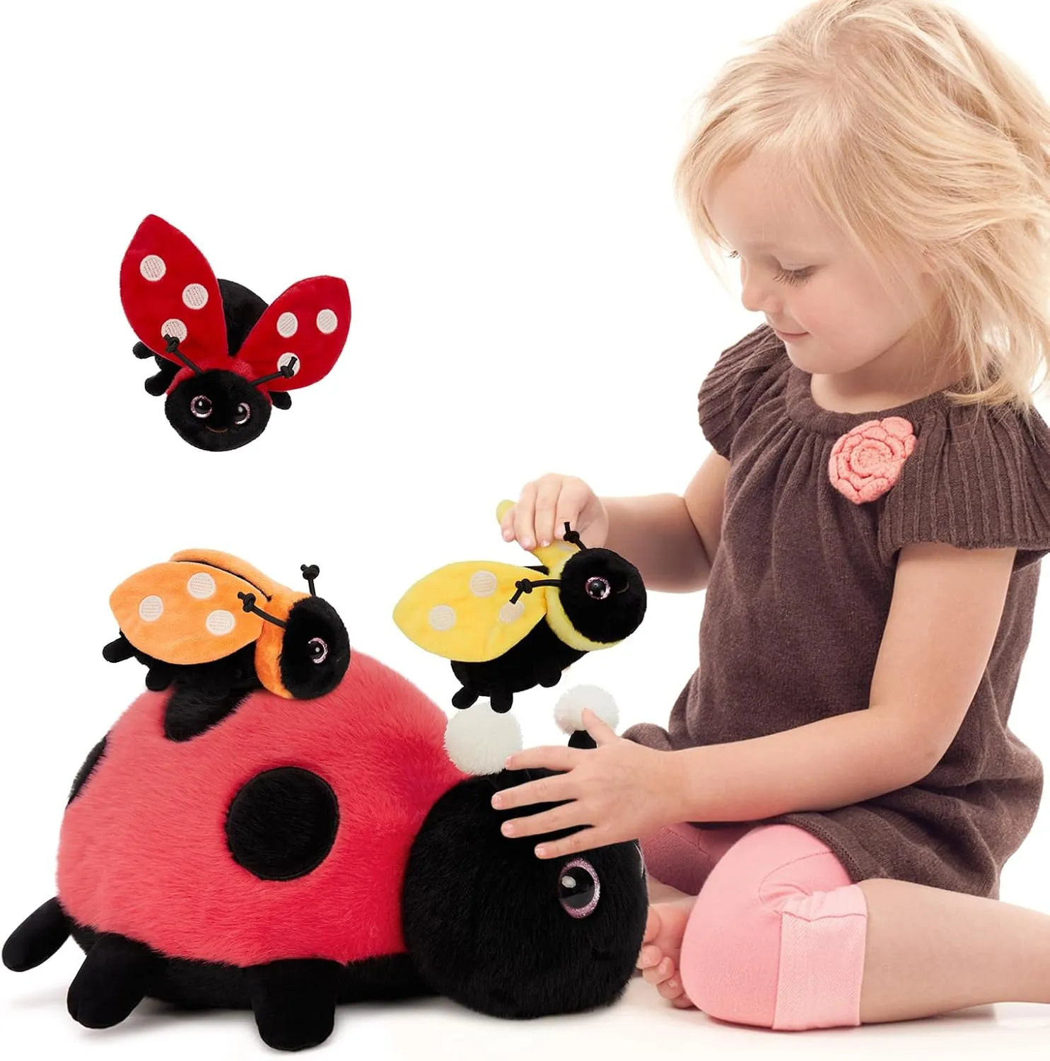 Ladybug unusable local Stuffed Animal MaoGoLan 4Pcs 