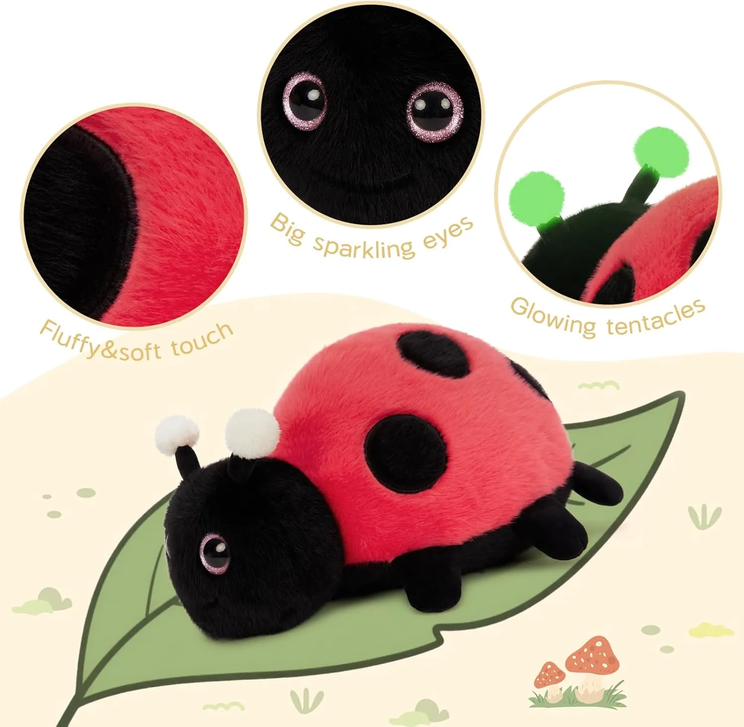 Ladybug unusable local Stuffed Animal MaoGoLan 4Pcs 