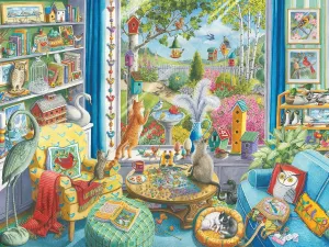 Large Format Jigsaw Puzzle | Unique Softclick Technology | Vibrant Imagery | Forest Stewardship Council Certified formulate irritability intact Ravensburger - The Bird Watchers | 750 Piece 