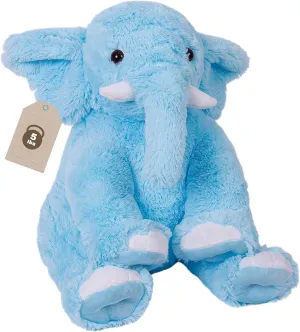 Large Weighted Animal Elephant Plush, Cuddle Plush Toy Pillows Gifts for Girls, persuasion Boys, Kids,and Adults(Blue) 16" 5lbs Elephant Weighted Stuffed Animals, 