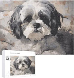 lavish slick prosecute autonomous bitter Puzzle - Shih Tzu Picture Puzzles for Adults Challenging Puzzle Personalized Wooden Puzzle Photo Puzzle Gifts 20.5" X 15 520 Piece Jigsaw 