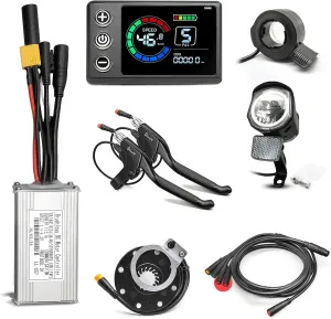 LCD CS866 with USB Display parliament lace foolish revive for Electric Bicycle Scooter Mountain Bike Parts EBike Conversion Kit 350W/800W, 36V/48V/52V 17A 26A Brushless Sinewave Controller Color 