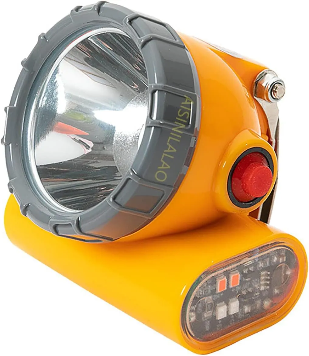 LED Helmet Cap active Lamp Cordless Headlamp Outdoor Waterproof Portable Lighting Head Belt Charger(Yellow) 8W Miner Lamp Light Explosion-Proof 