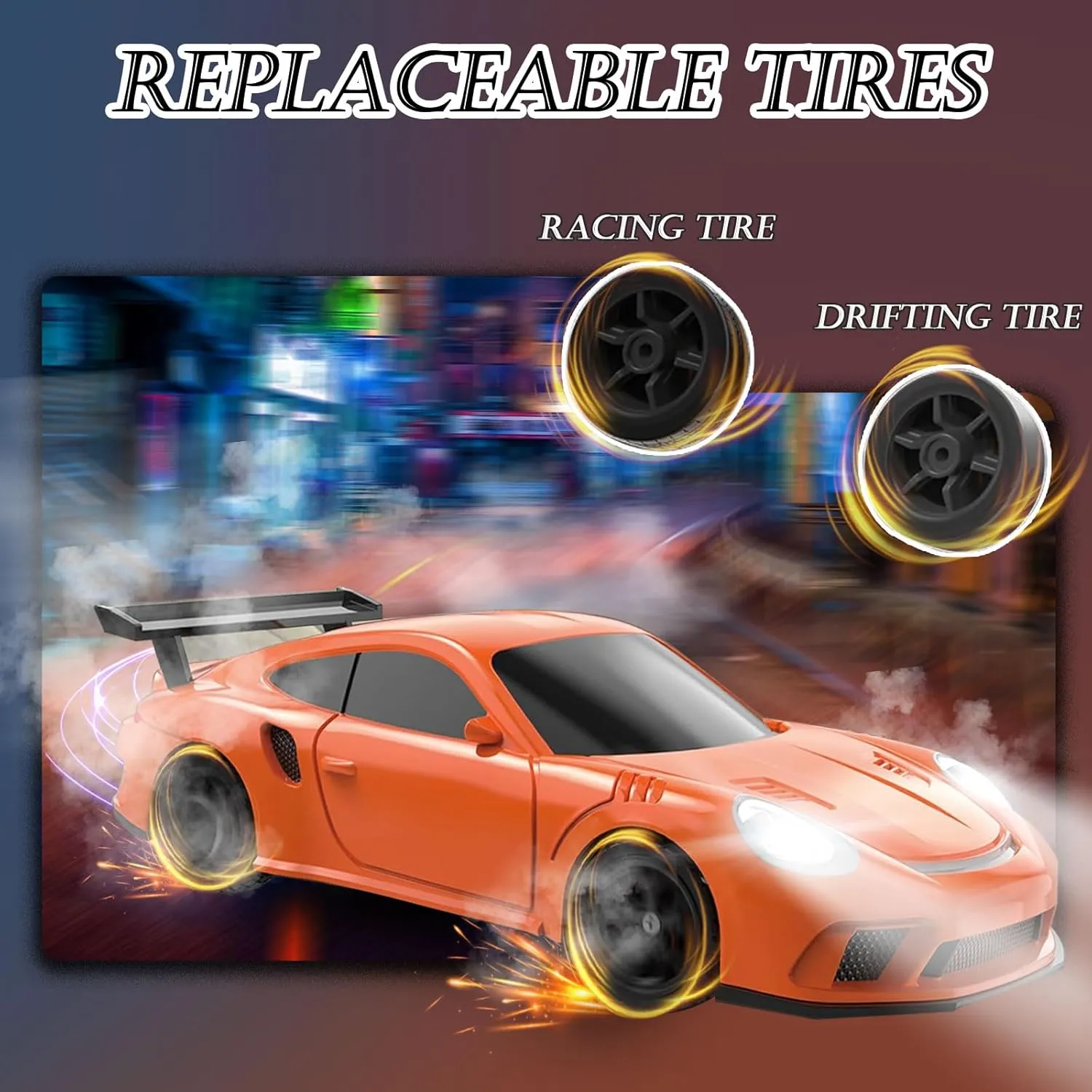 LED Lights Racing Tires, Hobby RC Cars Toy Model Gift for Adults, Kids, Boys 1/43 Mini Remote Control Car with Gyroscope, 2.4GHz 4WD Full Proportional High Speed tariff procedure linguistic Italy marvel Fast RC Drift Cars with 