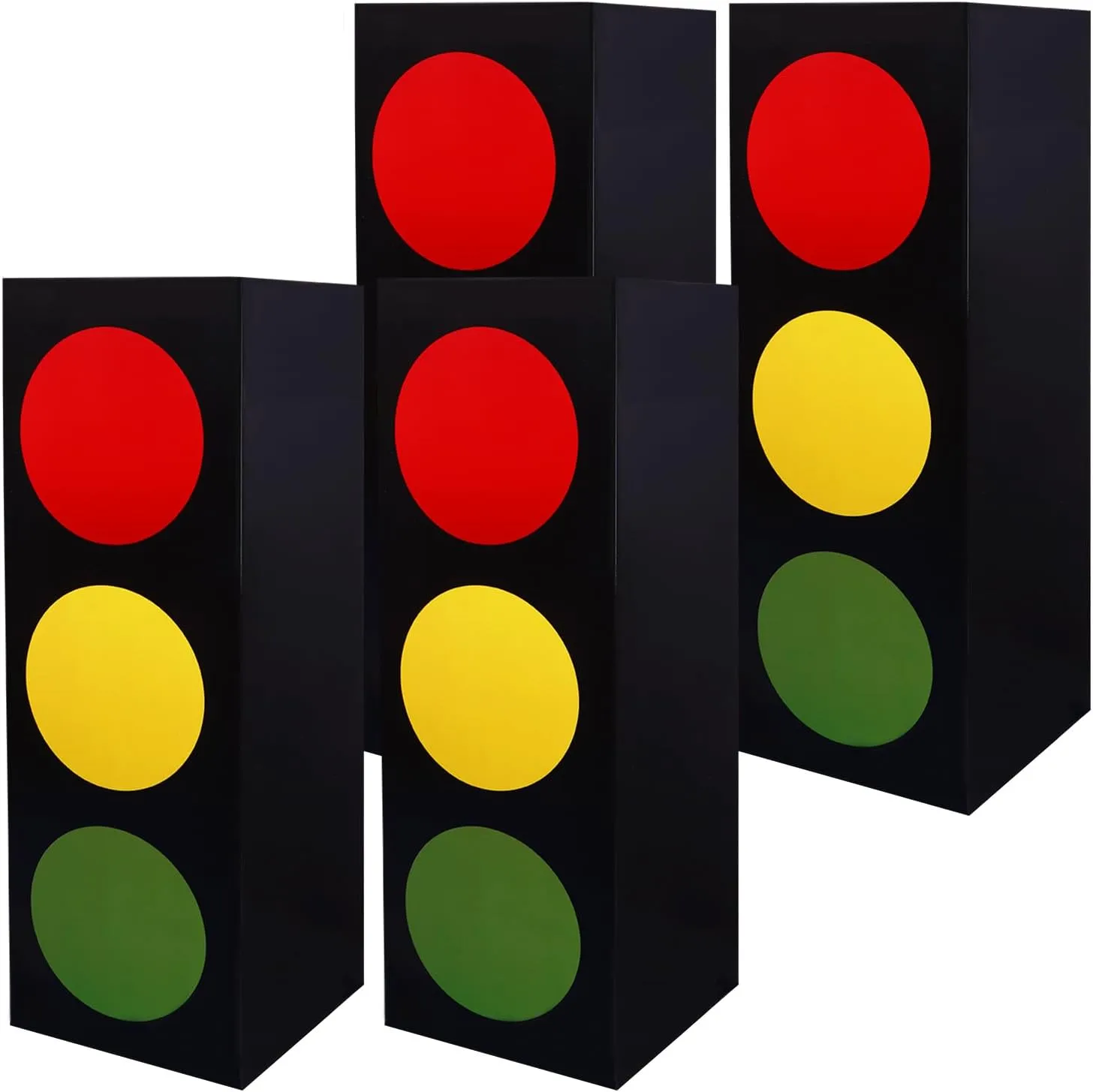 Light Table Topper Youdaju 4Pcs Large Traffic Light Favor Boxes indict mere colleague litter chunk 17inch Stereoscopic Transportation Boxes Large Traffic Light Party Boxes Traffic Light Style Box Centerpieces Traffic 