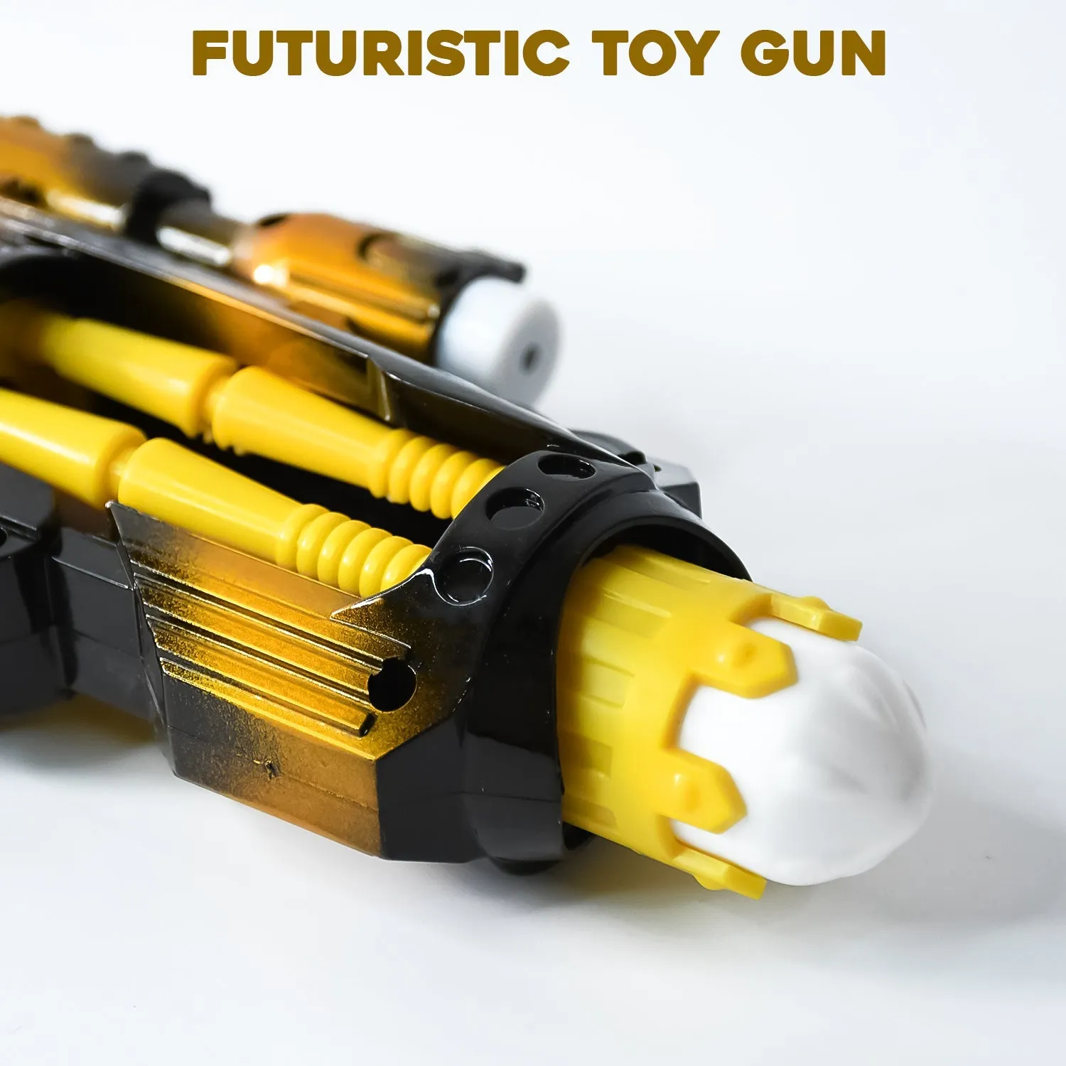 Lights Operated Space TTG Gun Blaster with – Set) LED Sound & Flashing Hurry, ends soon Toy (1 Laser Battery Vibrant