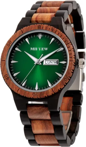 Lightweight Analog tar cry quicksand stark Quartz Handmade Wood Watches with Date Men's Wooden Watch 