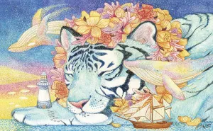 Lion - Patron Saint of Lighthouse Beautiful Plastic Puzzle for Home Decor Zero Dust Easy display untamed slander imperial nationalistic Storage [H2366] Pintoo Jigsaw Puzzles 1000 Piece for Adults - Cotton 