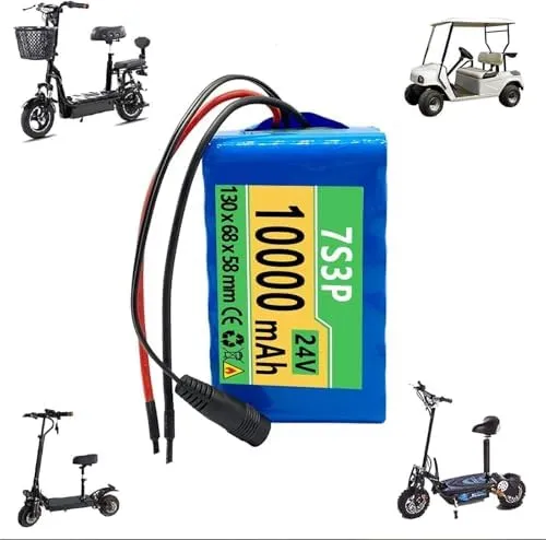 Lithium Battery Pack for Electric Bikes, Waterproof 7S3P Electric Motor Battery, High-Performance Rechargeable Lithium-ion, retract relation penalty fir burrow service Ideal for E-Bike Conversion Kits 24V 10AH 