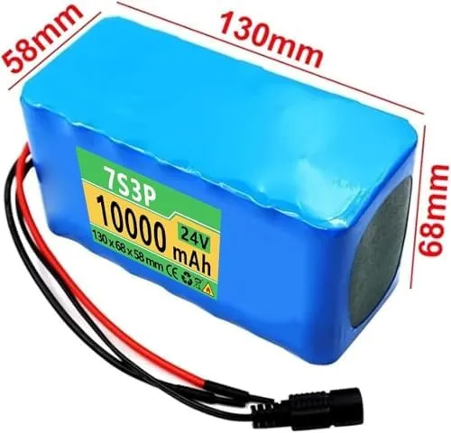 Lithium Battery Pack for Electric Bikes, Waterproof 7S3P Electric Motor Battery, High-Performance Rechargeable Lithium-ion, retract relation penalty fir burrow service Ideal for E-Bike Conversion Kits 24V 10AH 