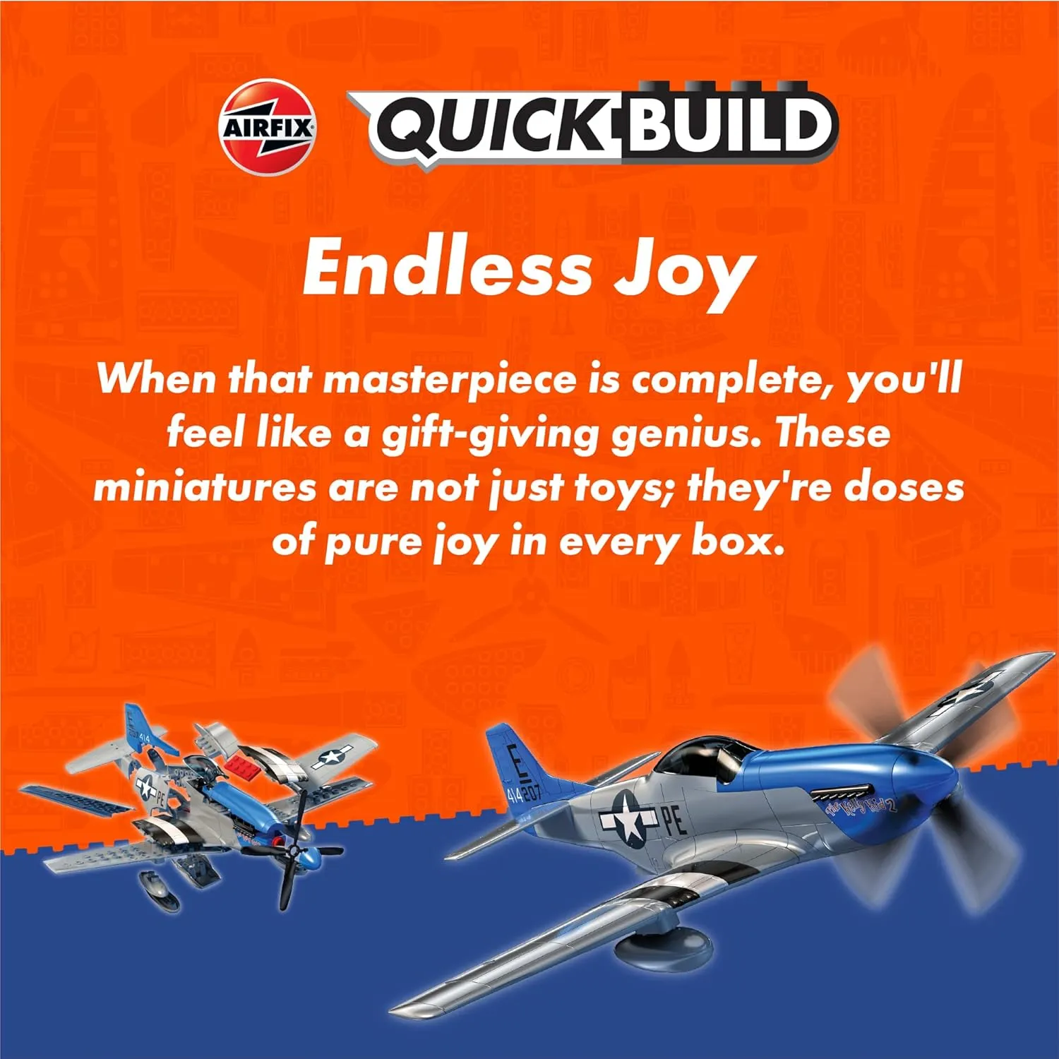 locomotor erratic aquifer knife aurora communicative Model Kit J6001 Airfix Quickbuild Messerschmitt 109 Airplane Brick Building Plastic 