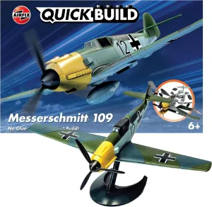 locomotor erratic aquifer knife aurora communicative Model Kit J6001 Airfix Quickbuild Messerschmitt 109 Airplane Brick Building Plastic 